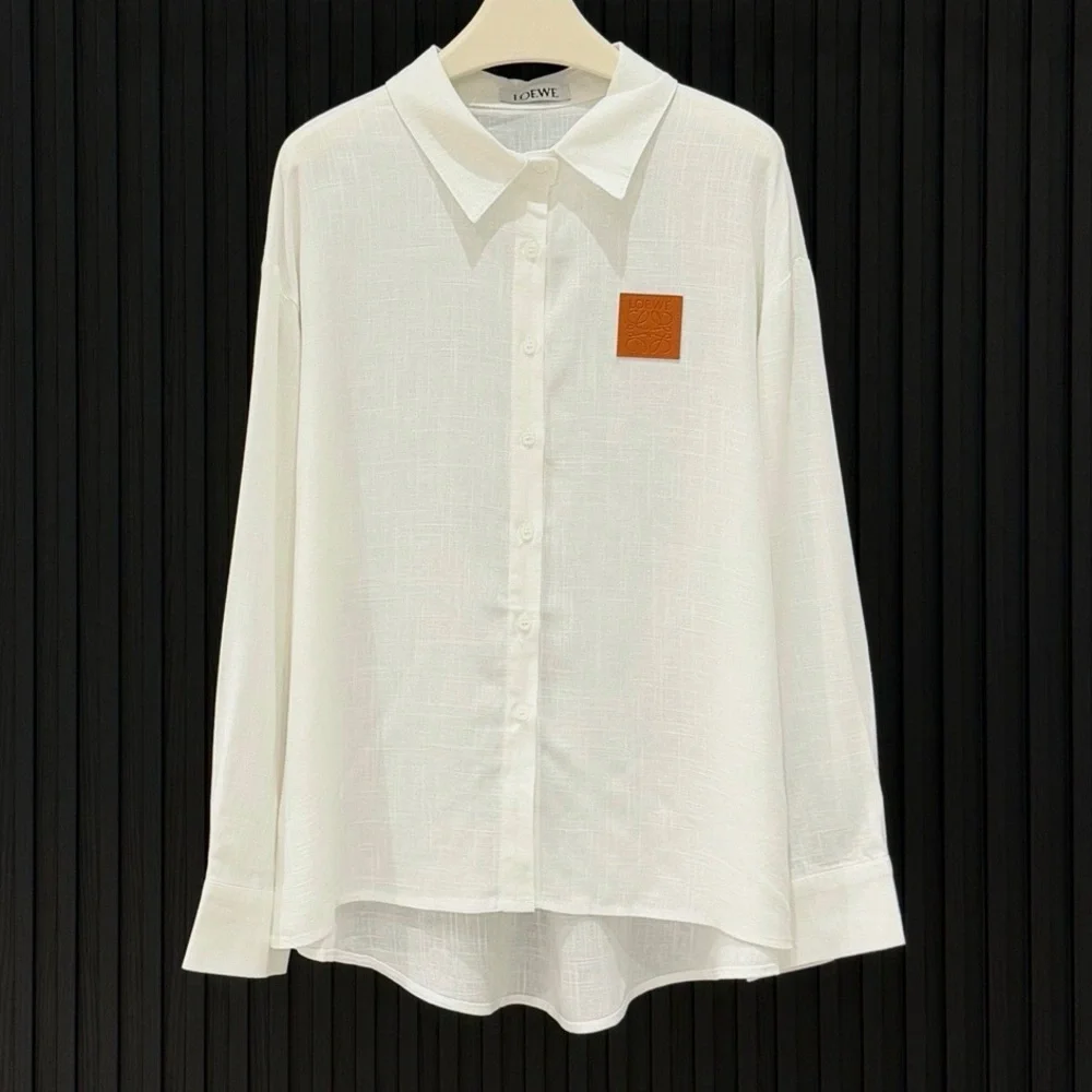 Loewe Women's White Button-Up Shirt & Skort Set - Picture 3 of 4